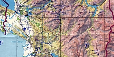 வரைபடம் அல்பேனியா topographic
